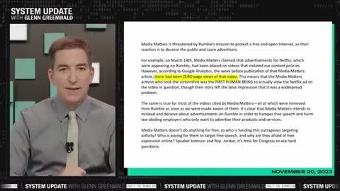 Media Matters Caught Fabricating Report Against X/Rumble | SYSTEM UPDATE