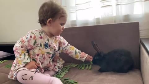 Cute_Baby_Funny_Feeding_a_Rabbit