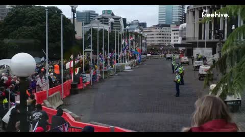 Former Police Officer joins the Wellington Protest