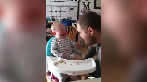 Baby Cries After Hearing Terrible Dad Joke