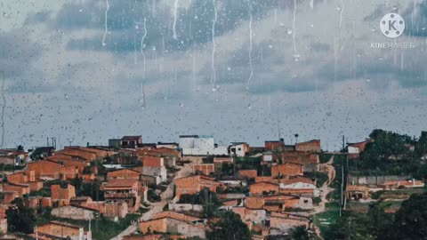 Durma instantaneamente chuva trovão da janela da minha favela