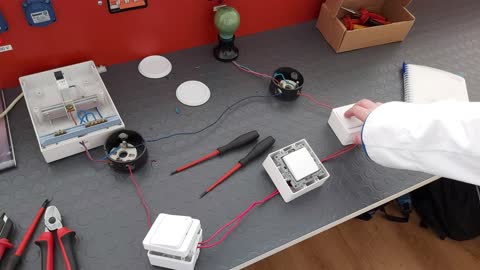 Practical electrical experiment.