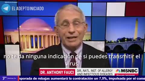 Dr Fauci admite que pruebas PCR dan falso positivos