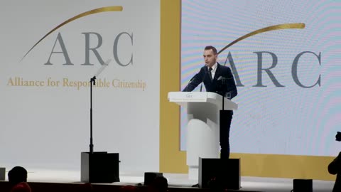 Konstantin Kison speaks at ARC conference