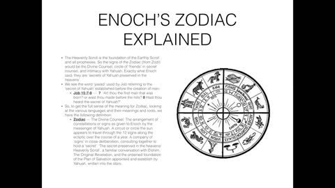 Enoch Zodiac Explained
