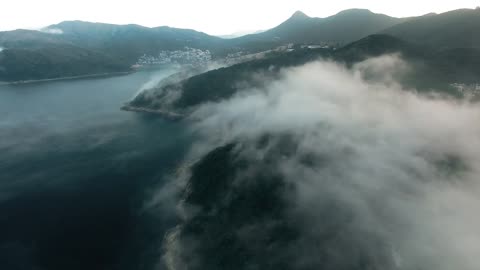 Aerial Video Of Coastline view
