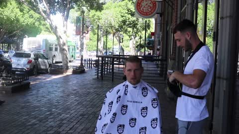 I Gave A Haircut In The Streets OF Arizona!