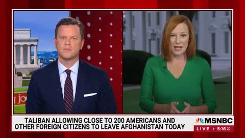 Psaki Confirms "Around 100" Americans are still stranded in Afghanistan