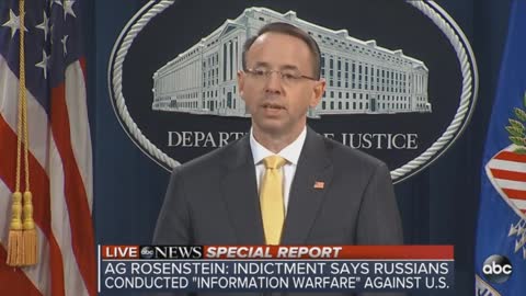 DOJ announces indictment of 13 Russians over election meddling