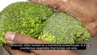 Broccoli is rich in vitamins K and C and contains sulforaphane, which may help fight cancer.