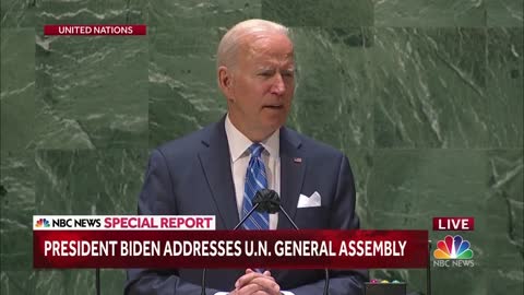 Watch: Biden Delivers Full Remarks To U.N General Assembly