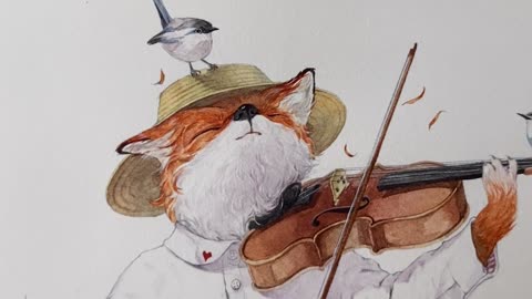 Watercolor｜Fox and Serenade 2