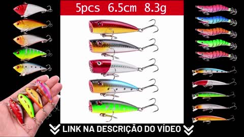 🎣💲Material para Pesca de Qualidade, conjuntos de 04 até 101 peças.