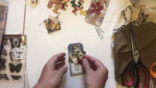 Playing with the Butterfly buttons from Beebeecraft! (from Lovely Lavender Wishes)