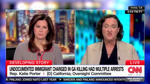 Rep. Katie Porter after Georgia college student was bludgeoned to death by illegal alien