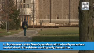 University of Notre Dame drops out as host of first presidential debate