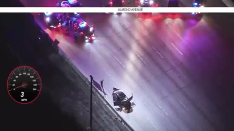 🚨125 MPH Nighttime 🚔Police Chase in LA All Over The Road