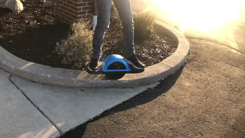 OneWheel Riding the Curb