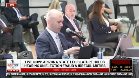 Expert Witness #4 Speaks at Arizona State Legislature Hearing on 2020 Election, Nov. 30, 2020.