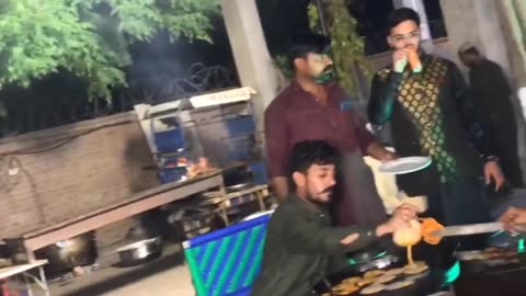 Mehndi VIP program with jaleebi and paan