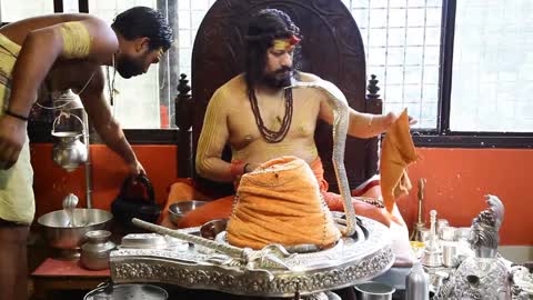 Maha Rudra Abhishek Pooja= Shri Shri 1008 Mahamandaleshwar Swami Kailashanand Brahamchari ji