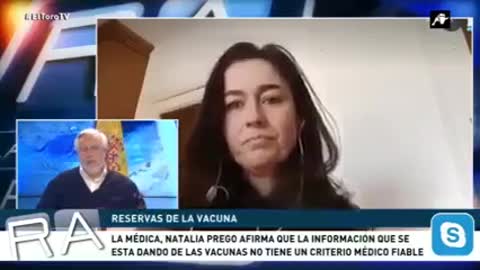 Doctora Natalia Prego sobre la información que no se está dando sobre la vacuna Pfizer en los medios