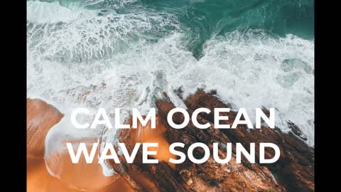 Calm meditative ocean waves sound effect