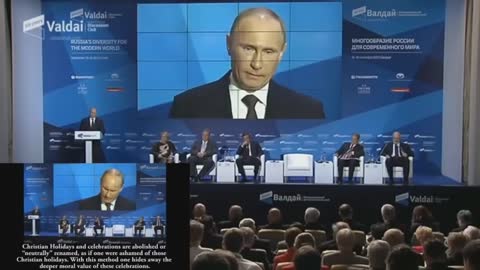 Putin rebukes perversion of the west, calls to return to God