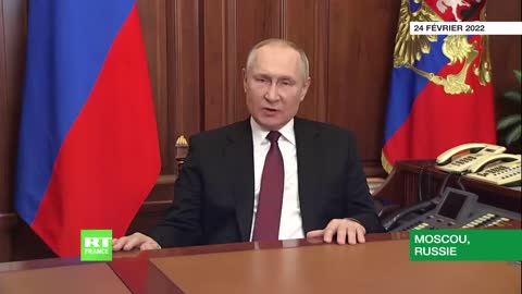 Discours de Vladimir Poutine annonçant une opération militaire dans le Donbass