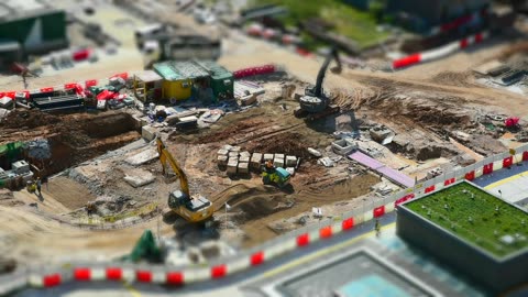 Tilt Shift | Time Lapse | 4K Construction Site #4k #tiltshift #timelapse