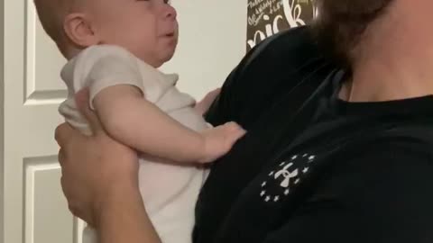 Baby and Dad Laugh Uncontrollably