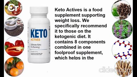 Keto Actives is a food supplement supporting weight loss.