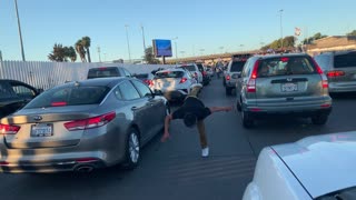 Dancing guy at Mexican Border