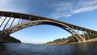 Giant Jump from a Big Bridge