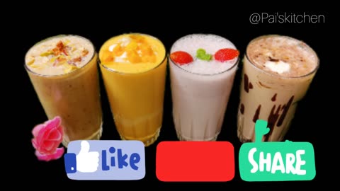 Milkshake Recipe_4 Easy Milkshake Recipe_Summer drinks_4 Refreshing summer drinks_Icecream Milkshake