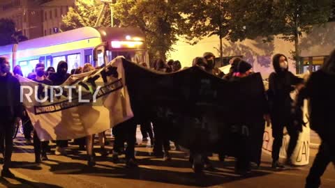 Germany: Antifa protest in Leipzig following AfD gains in Saxony - 27.09.2021