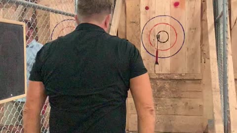 Axe throwing at SoCalAxe