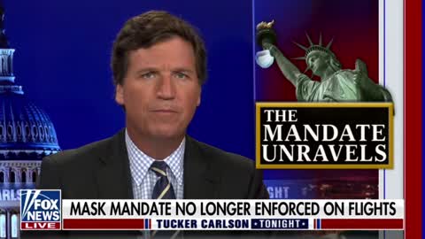 Tucker Carlson on the end of the mask mandate for public transportation