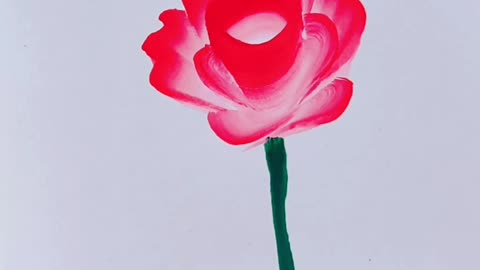 Colour paint flower video