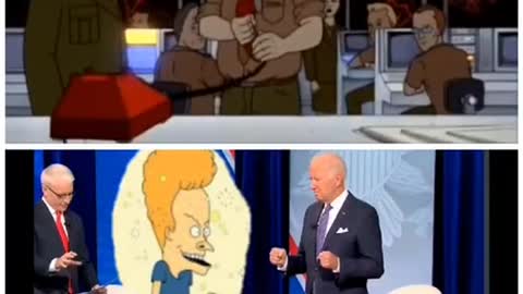 Joe Biden is Beavis The Great Cornholio