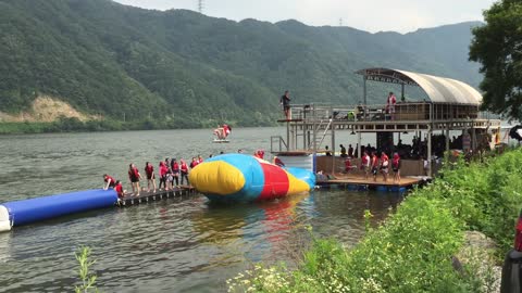 Water Leisure in Korea-Blob Jump-1