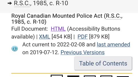 Royal Canadian Mounted Police Act