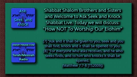 How NOT To Worship Our Elohim