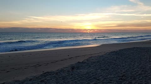 January Sunrise Over The Atlantic At Vero Beach, FL