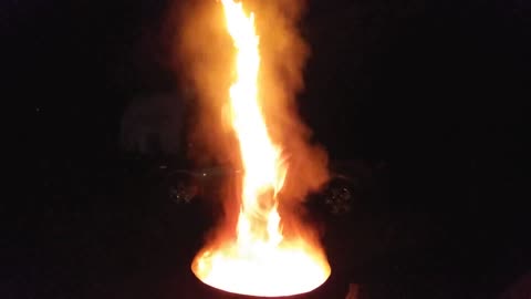 Burn Barrel Full of Fire!