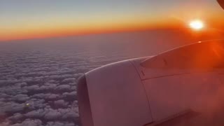Nice sun set from a aircraft