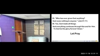 Family Deaf Church "From Pride to Humble Part 8"