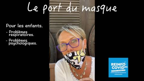 Le port du masque en extérieur et pour les enfants