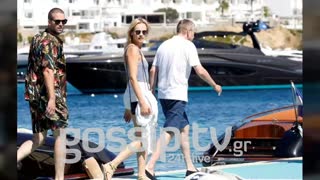 Russian tycoon Dmitry Rybolovlev and his girlfriend Daria Strokous in Mykonos
