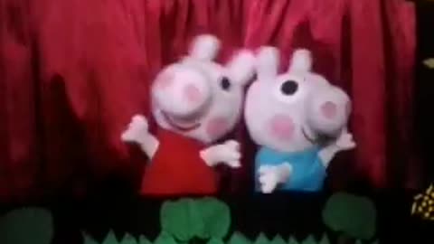 Peppa pig puppet theater very funny for children